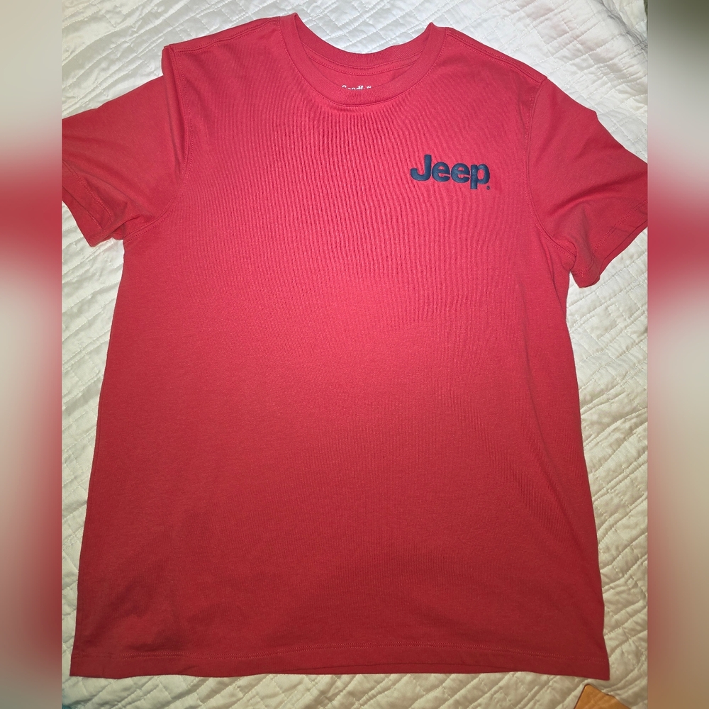 Jeep Men's Vibrant Red Short Sleeve Tee